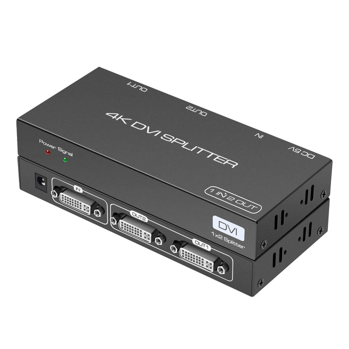 DVI Splitter 1 in 2 Out 2 Port DVI Dual Monitors Distri
