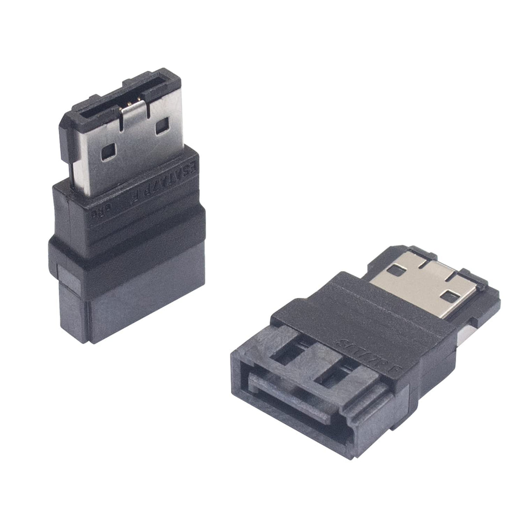 SATA to ESATA Adapter, Sata Adapter, ESATA 7Pin Female to SATA 7Pin Male Extende Adapter. (2Pack)