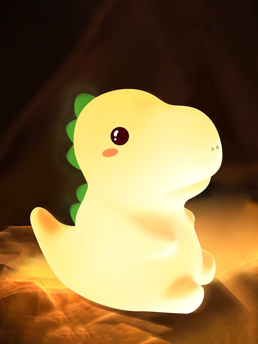 Cute Kids Night Light Night Lamp Night Lights for Kids Bedroom Toddler Baby Portable Silicone Battery Led Nightlight Nursery (Dinosaur)