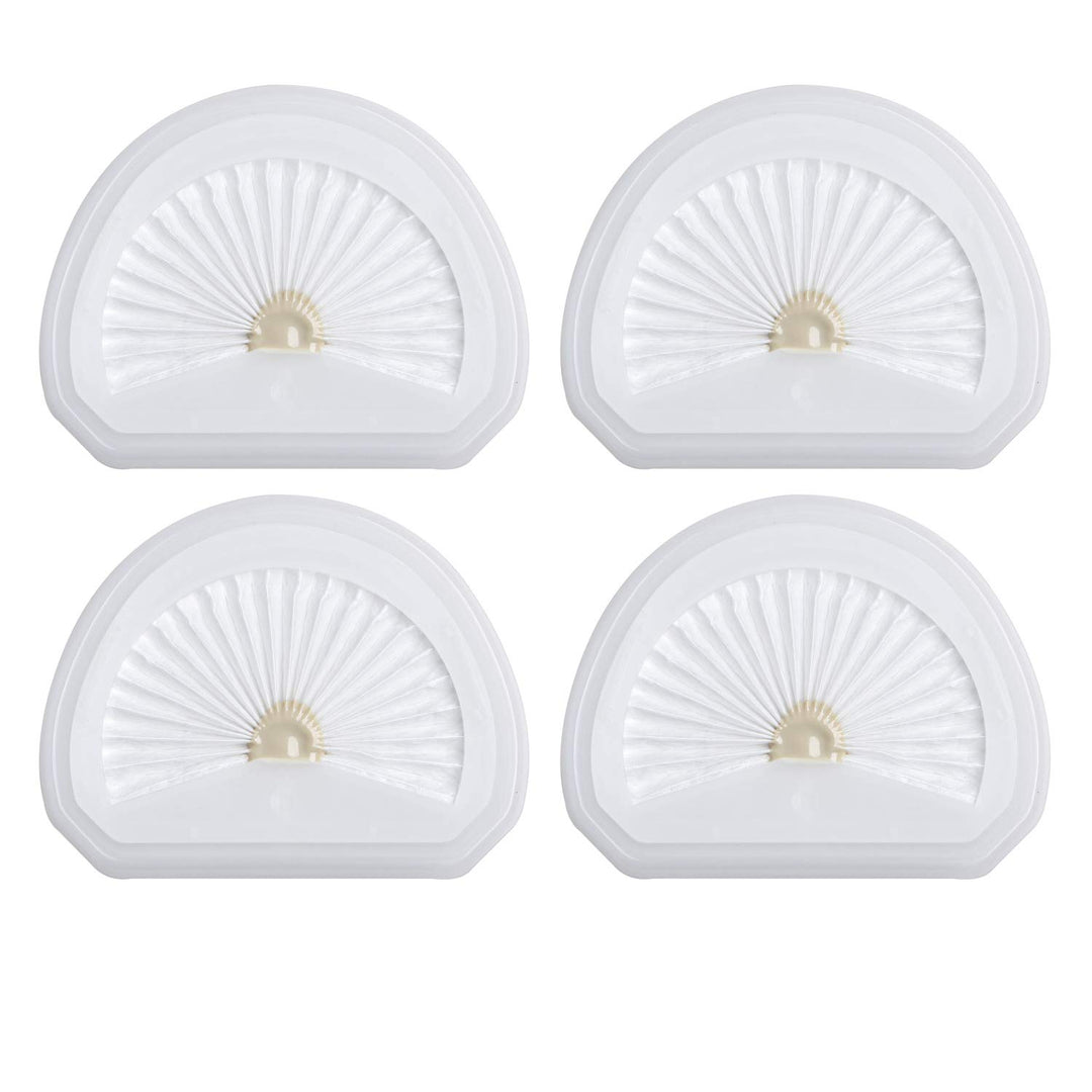 4Pack VLPF10 Replacement Filters Compatible with Black and Decker Hand Vacuum Filter Model # HLVA320J00 HLVA315j &amp; N575266