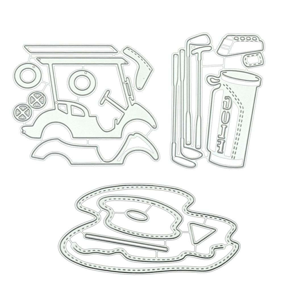Golf Tools Metal Die Cuts,Cutting Dies for Card Making Clearance,Embossing Dies for Scrapbooking, DIY Album Paper Cards Art Craft Decoration