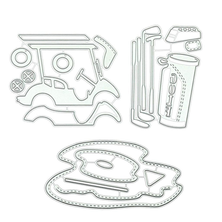 Golf Tools Metal Die Cuts,Cutting Dies for Card Making Clearance,Embossing Dies for Scrapbooking, DIY Album Paper Cards Art Craft Decoration