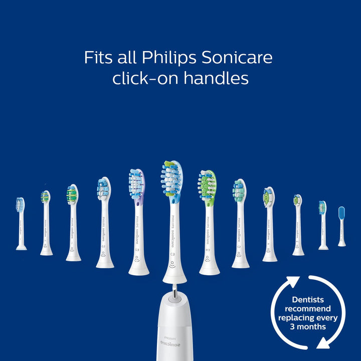 Philips Sonicare Genuine DiamondClean Replacement Brush Heads, Black, 2 Pack, HX6062/94