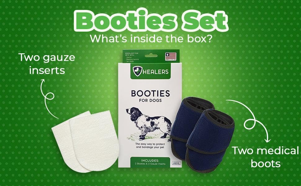 Medical Dog Boots and Bandages, Large,BLUE