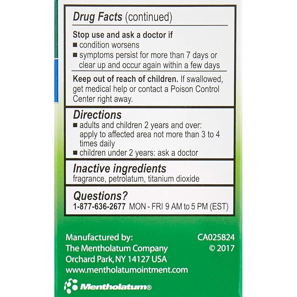 Mentholatum Ointment Jar, 1 OZ