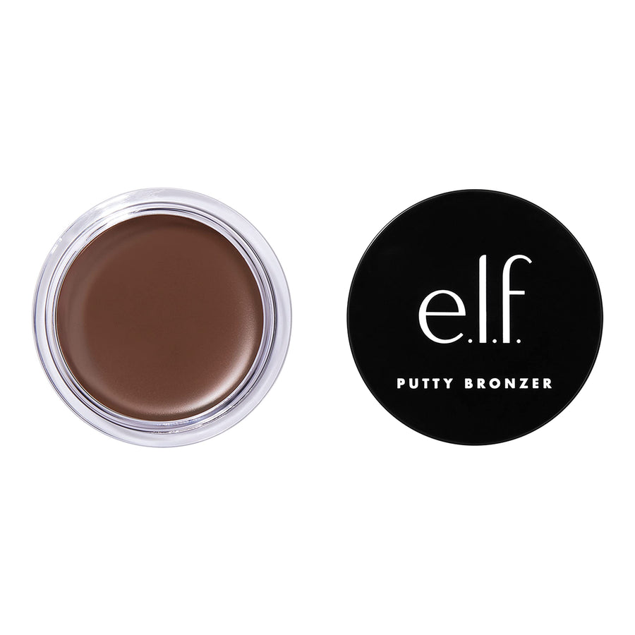 Putty Bronzer, Creamy & Highly Pigmented Formula, Creates a Long-Lasting Bronzed Glow, Infused with Argan Oil & Vitamin E, Beach, Please!, 0.35 Oz
