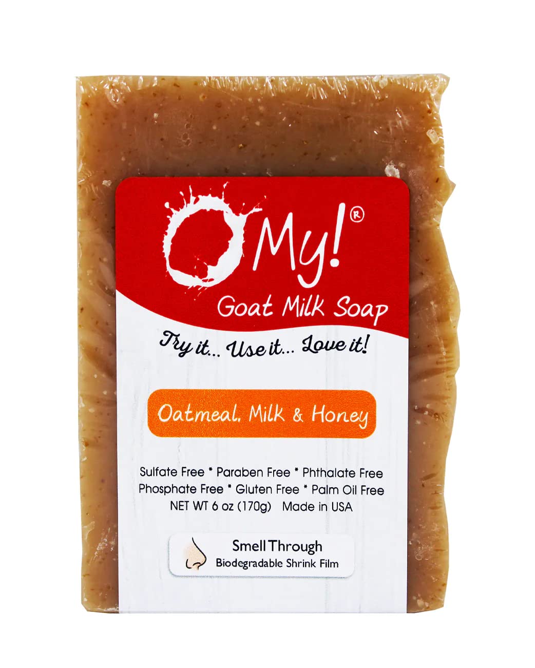 Tm Oatmeal, Milk And Honey Goat Milk Soap All Natural, Palm Oil Free, Handmade Soap Made In Usa