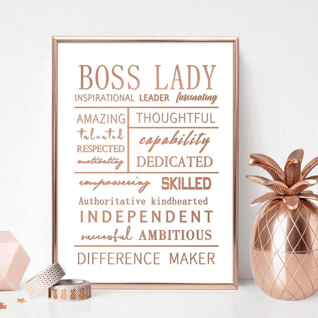 Boss Lady Bosses Day Gifts for Women - Rose Gold Office