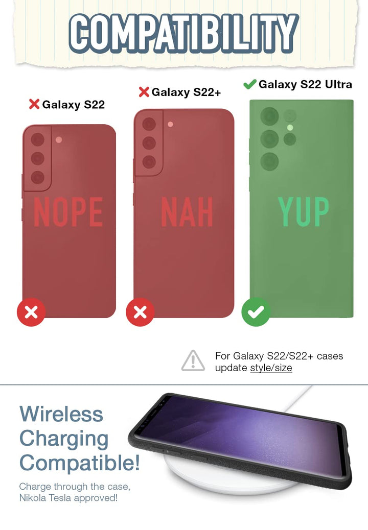 Smartish Galaxy S22 Ultra Wallet Case - Wallet Slayer V