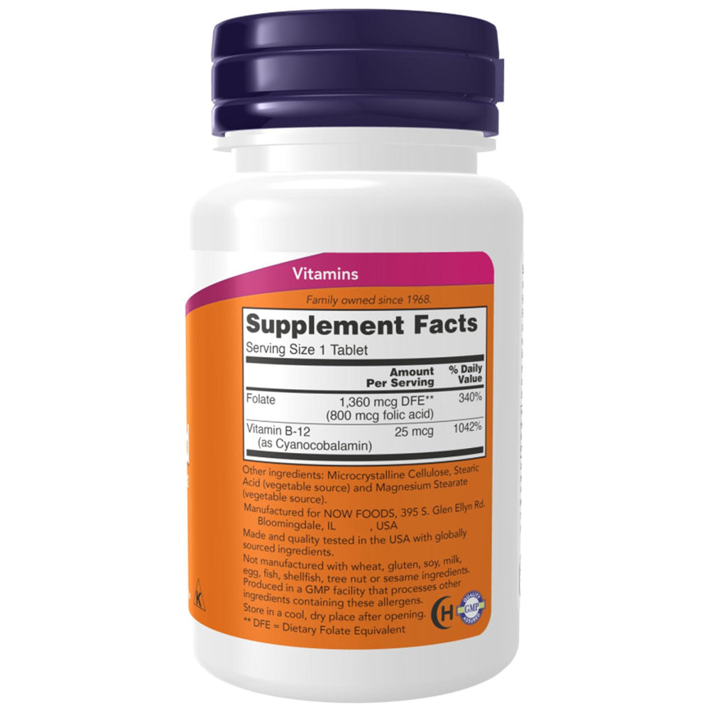 Now Foods, Folic Acid 800mg, 250 Tablets