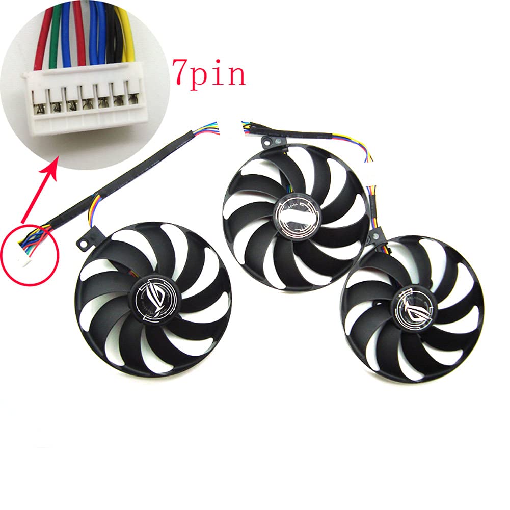 CCVA T129215SU 7Pin GPU Card Cooler Fans for ASUS ROG S