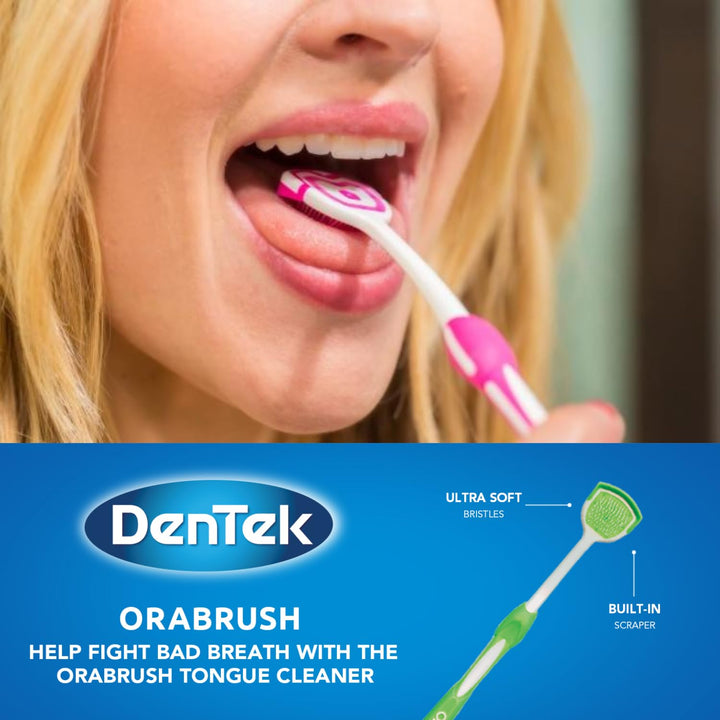 1 Pack Orabrush Tongue Cleaner Scraper