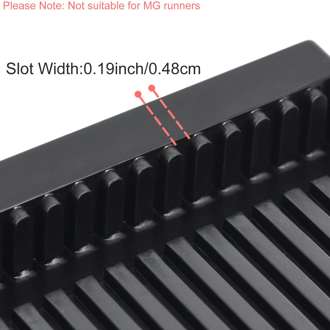 Model Pieces Shelves for Gundam,Holder Stand Organizer Rack for Gundam Model Action Figures DIY Model Making Accessories,Plastic Tool Storage Container for Gundam Hobby Model Making Parts,Black