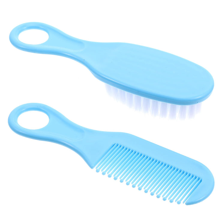 EXCEART Baby Hair Brush and Comb Set Massage Scalp Brush for Newborn and Toddler 1Set (Pink)
