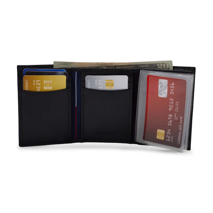 Tommy Hilfiger Men&#39;s Leather Cambridge Trifold 
