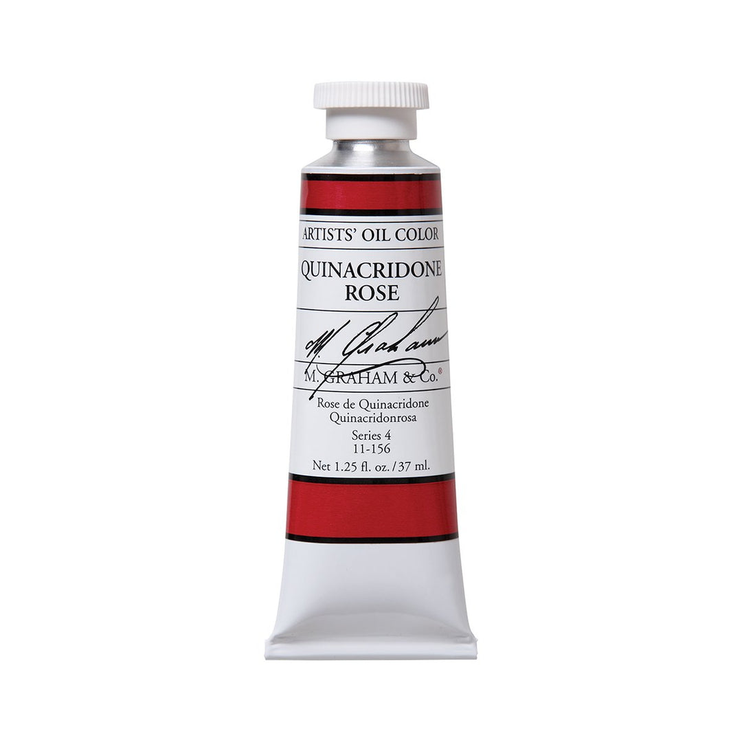 M. Graham Artist Oil Paint Quinacridone Rose 1.25oz/37ml Tube