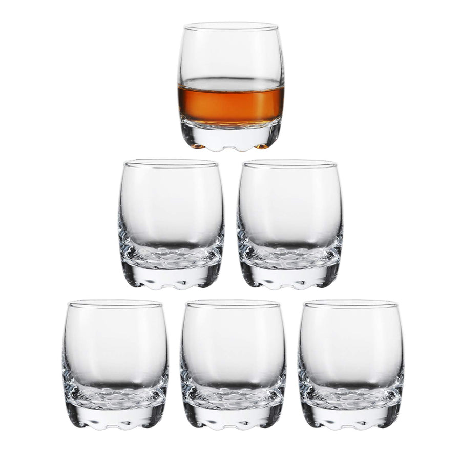 Shot Glasses, 2.8oz Heavy Base Shot Glass Set, Clear Shot Glasses Set of 6/Tequila Shot Whiskey Shot Glass espresso liquor