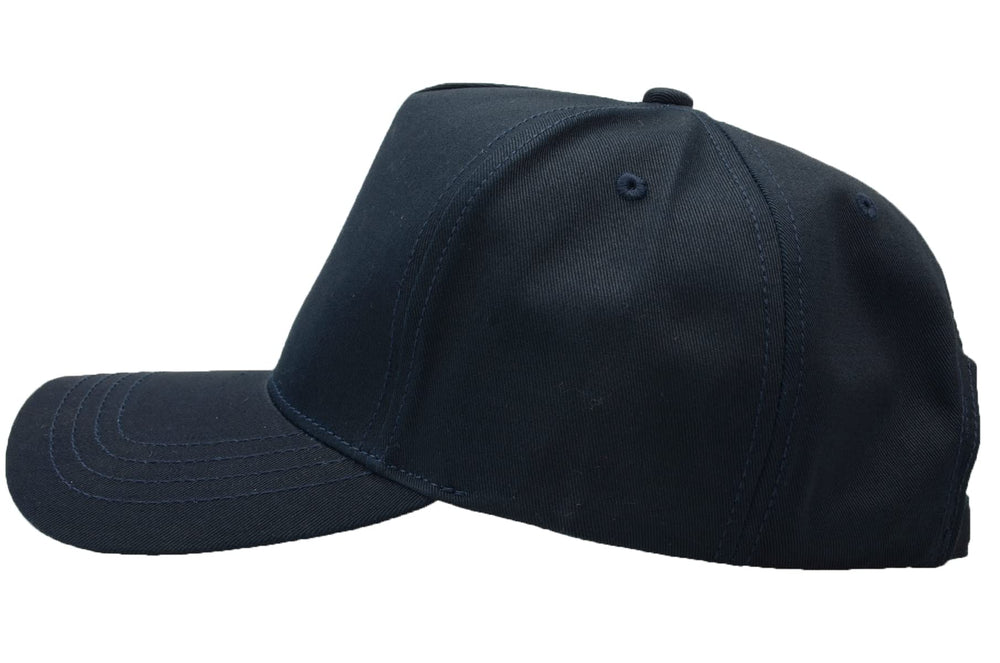 Oversize XXL High Crown Baseball Cap Big Head Hats for Men Dad Hat Adjustable Plain Running Cap 23.6-25.6 (Blue)