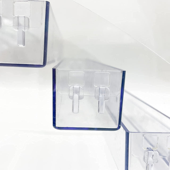 Sunglasses Organizer Clear Eyeglasses Display Case Sticker Display Tray For Glasses Tabletop Holder Stand (6 layer)