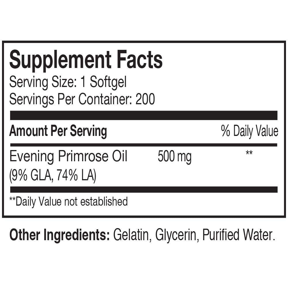 GMP Vitas Evening Primrose Oil-Maintain Smooth-Healthy Looking Skin-Supports hormonal Balance-Supports hormonal Balance (1)