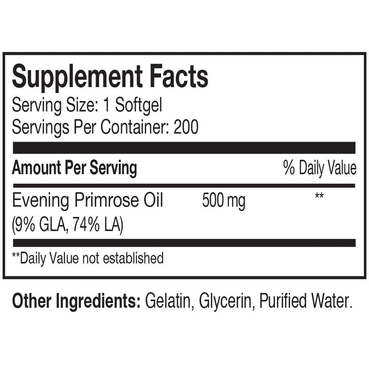 GMP Vitas Evening Primrose Oil-Maintain Smooth-Healthy Looking Skin-Supports hormonal Balance-Supports hormonal Balance (1)