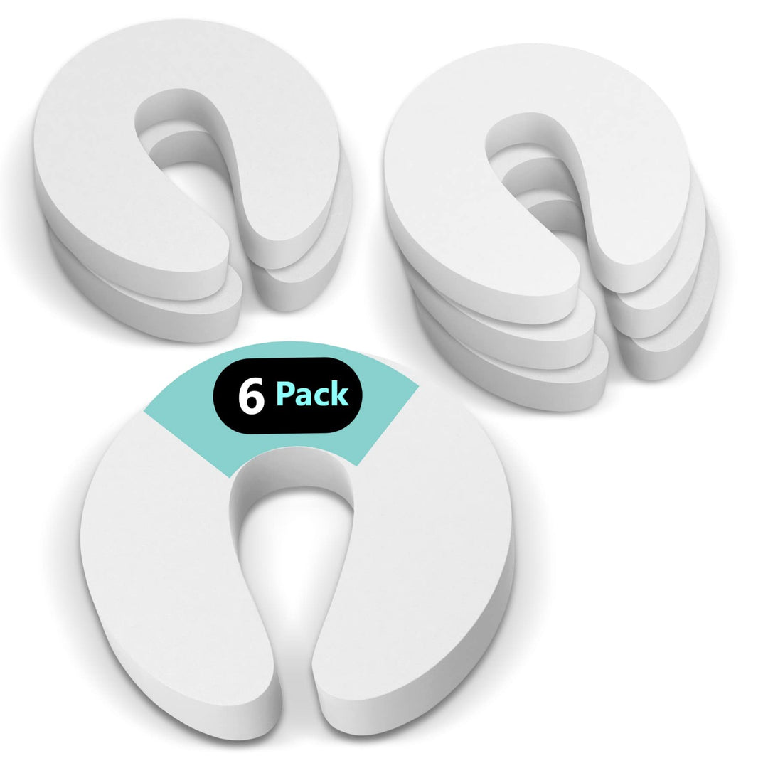 Door Pinch Guard and Door Slam Stopper 6pk. Use Safety Door Guard Made of Soft Foam to Keep Door Open. Serves As a Protector for Kids