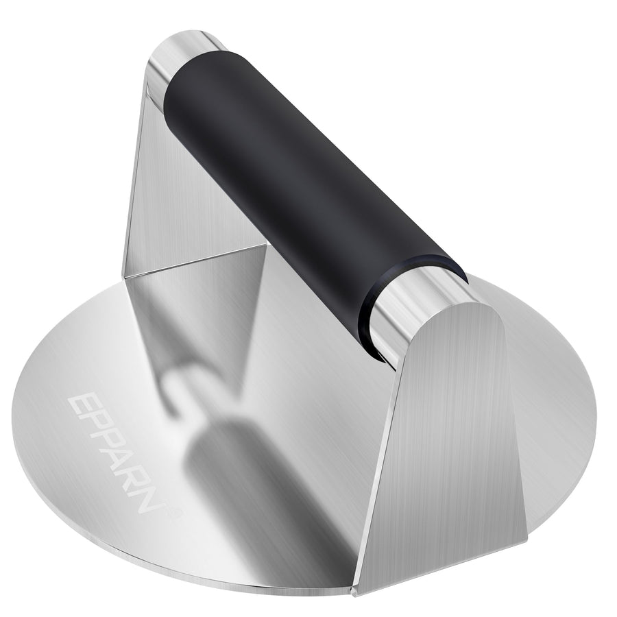 5.5 Stainless Steel Smashed Burger Press, Burger Smasher, Professional Griddle Accessories Kit Grill Press for Flat Top Griddle Grill Cooking