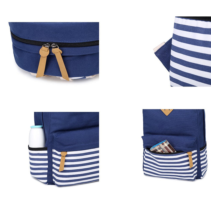 Abshoo Causal Canvas Stripe Backpack Cute Lightweight T