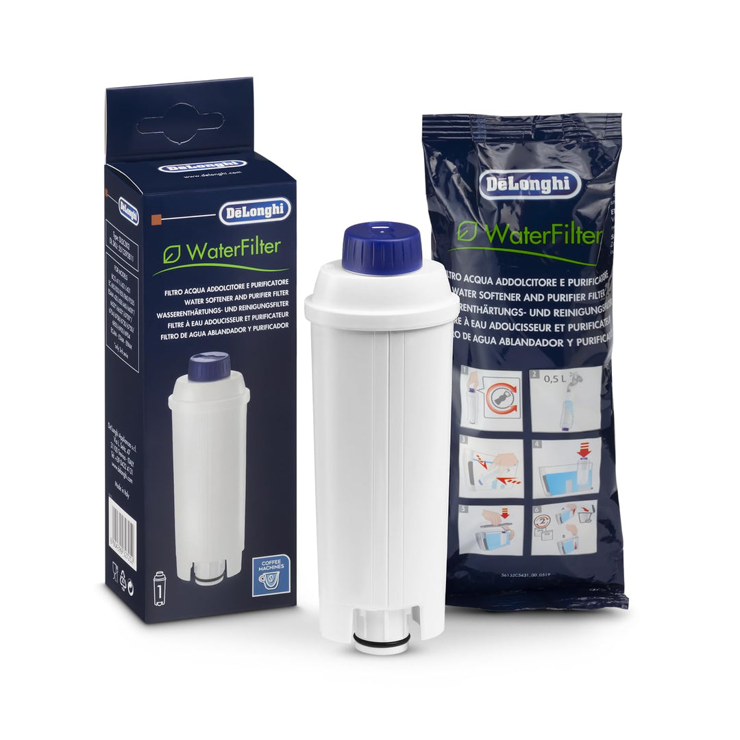 De'Longhi DLSC002 BPA-Free Water Filter Replacement, Pack of 1, White