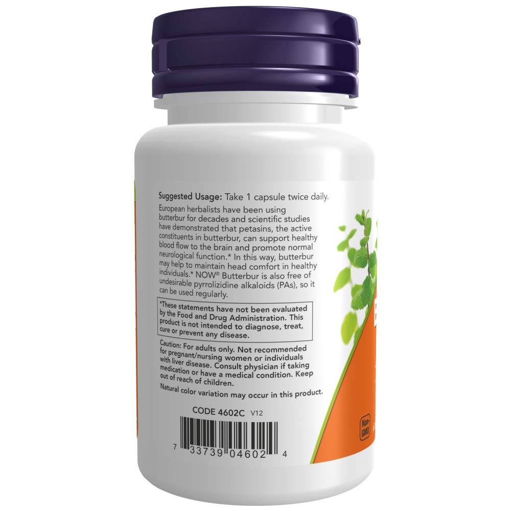 Supplements, Butterbur with Feverfew, Neurological Support*, 60 Veg Capsules