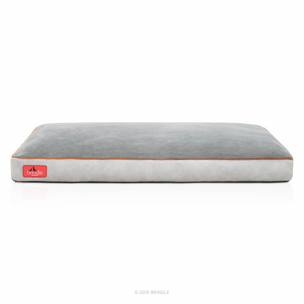 BRINDLE Stone Shredded Memory Foam Pet Bed - Pet Essentials - Orthopedic Design - Pet Crate Compatible - Machine Washable Cover - Indoor Pet Bed for Dogs, Puppies, Cats, and Rabbits - Size Large