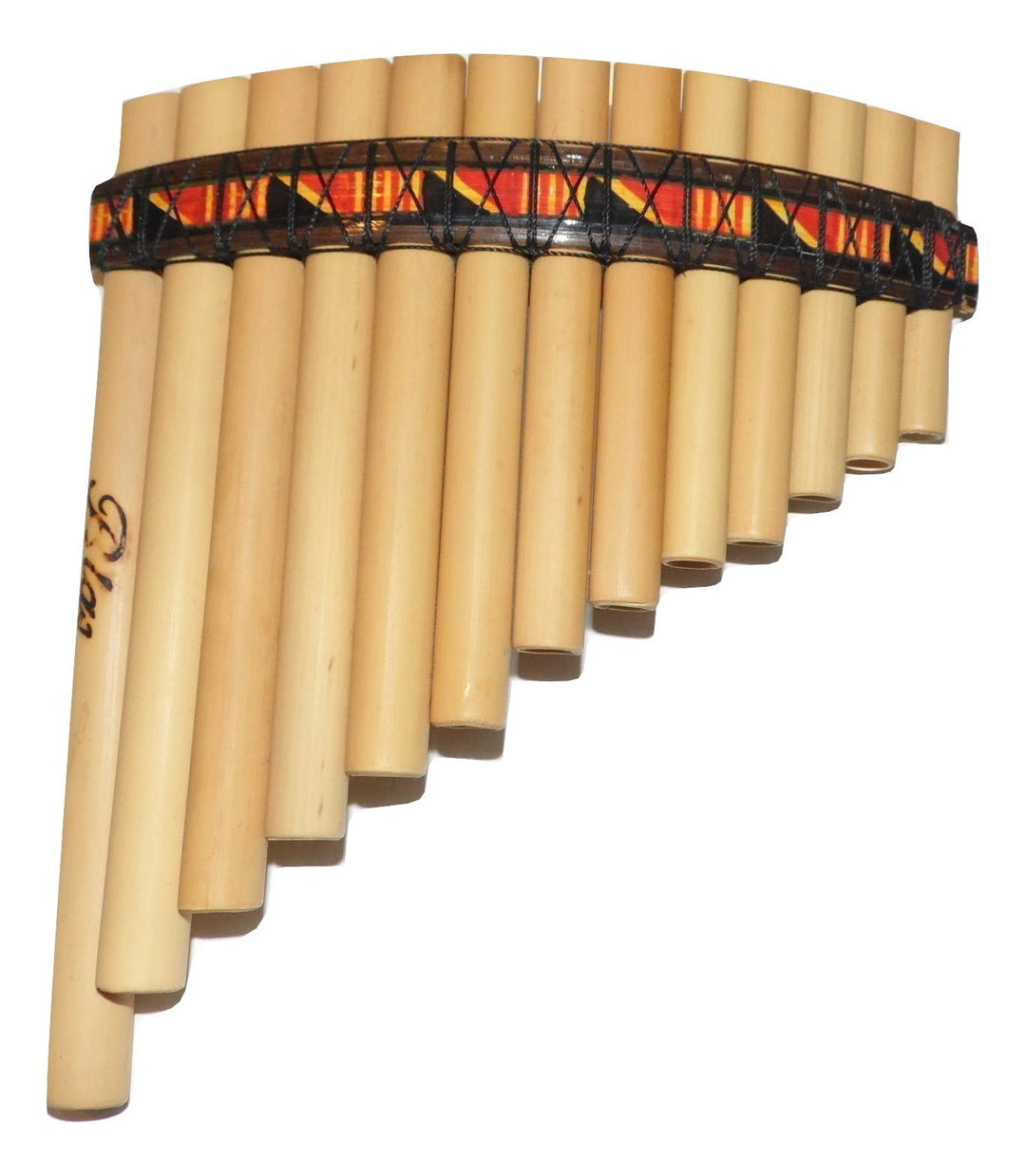 Beginners Set Bamboo Tunable Pan Flute + Guide Book &amp; Online Audio/Video and Tuning Stick