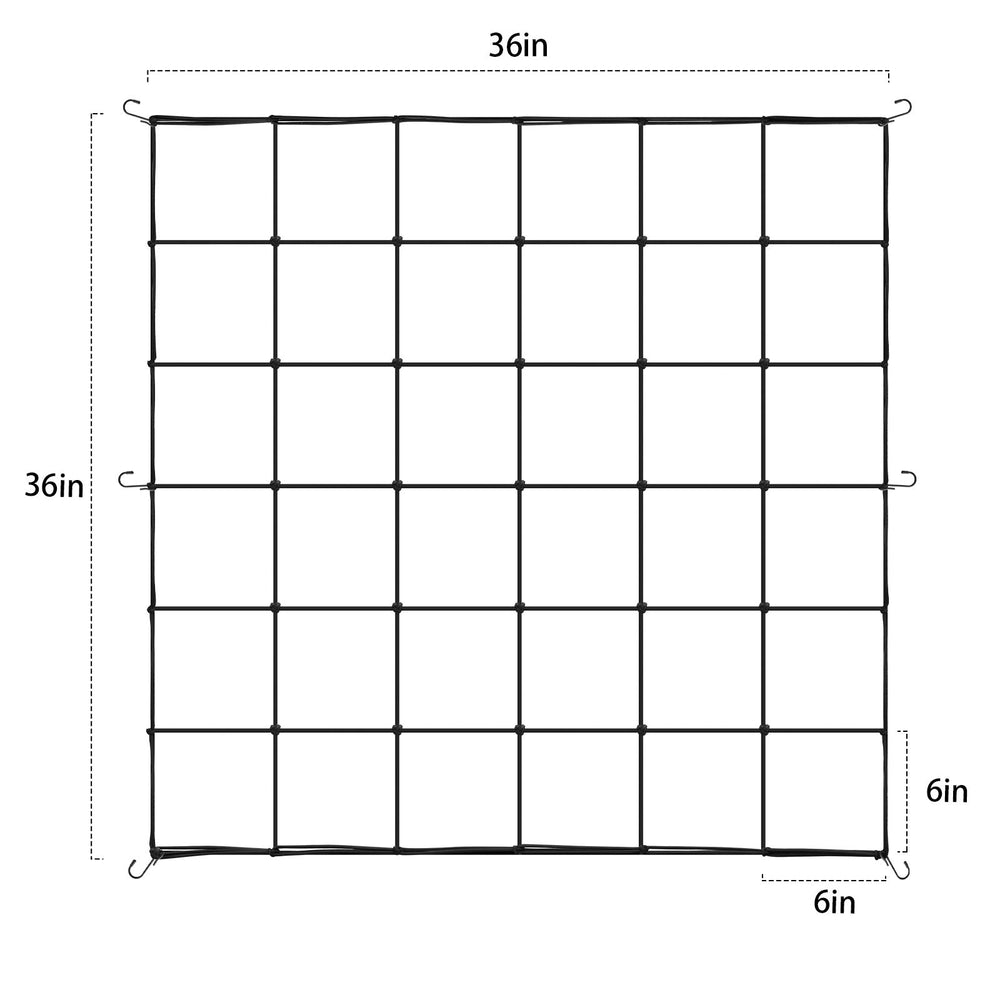 Grow Tents Net - Scrog Net - Fits 3x3 4x4 4x2 Grow Tents - 36 Growing Spaces for Plants Vegetables Garden (1 PCS)