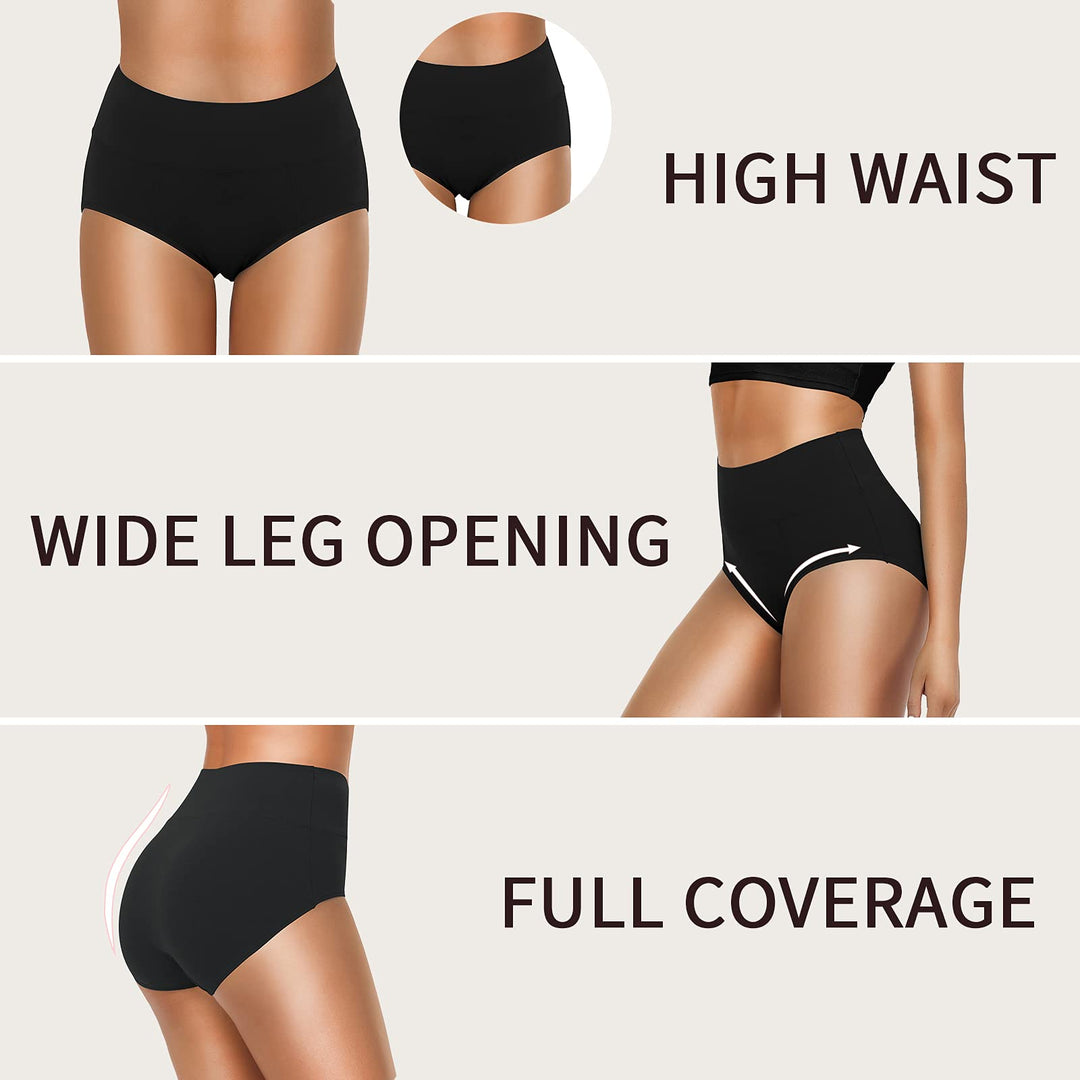 Womens High Waisted Underwear Cotton Tummy Control Underwear Postpartum Panties Ladies C-Section Briefs