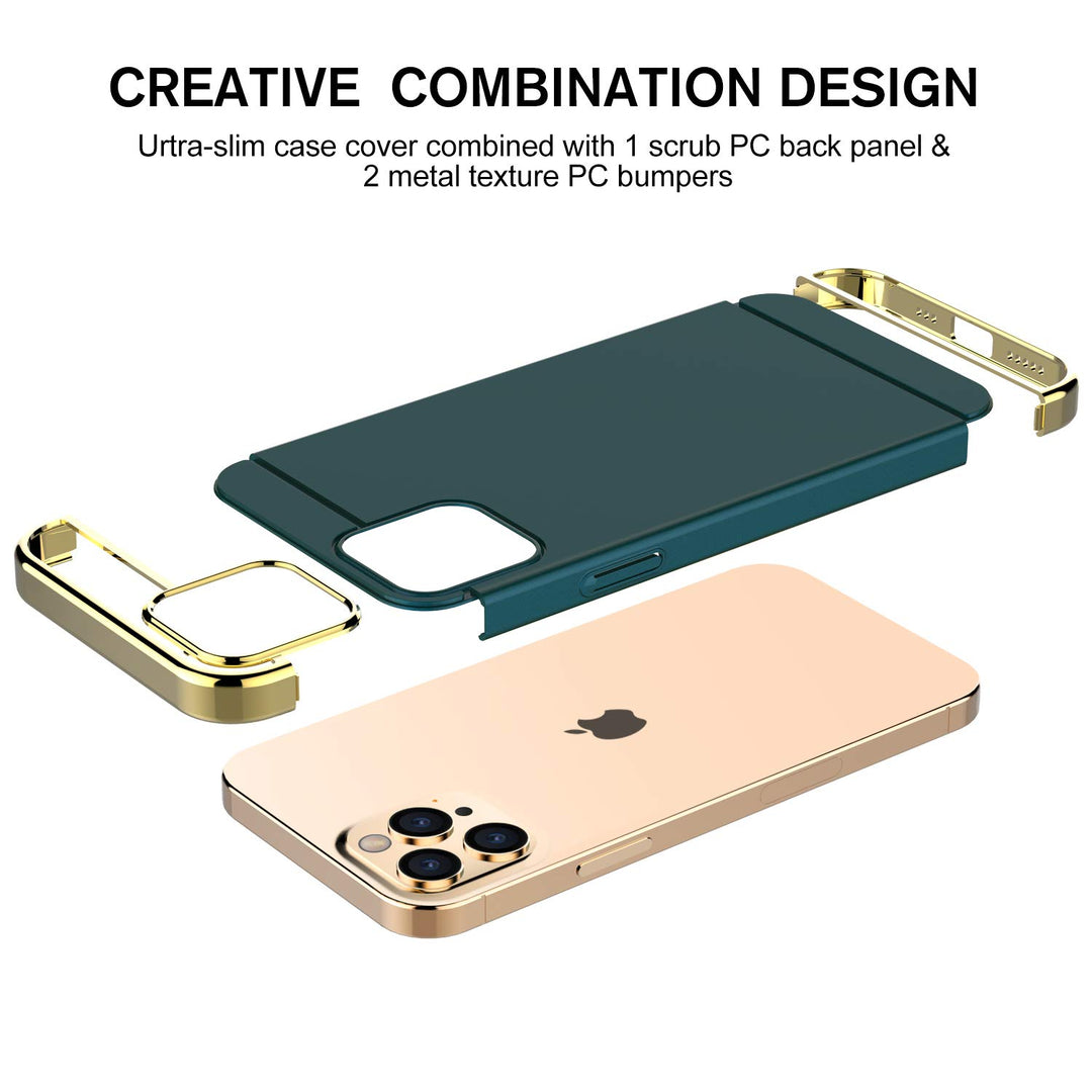 RORSOU 3 in 1 Ultra Thin and Slim Hard Case Coated Non 