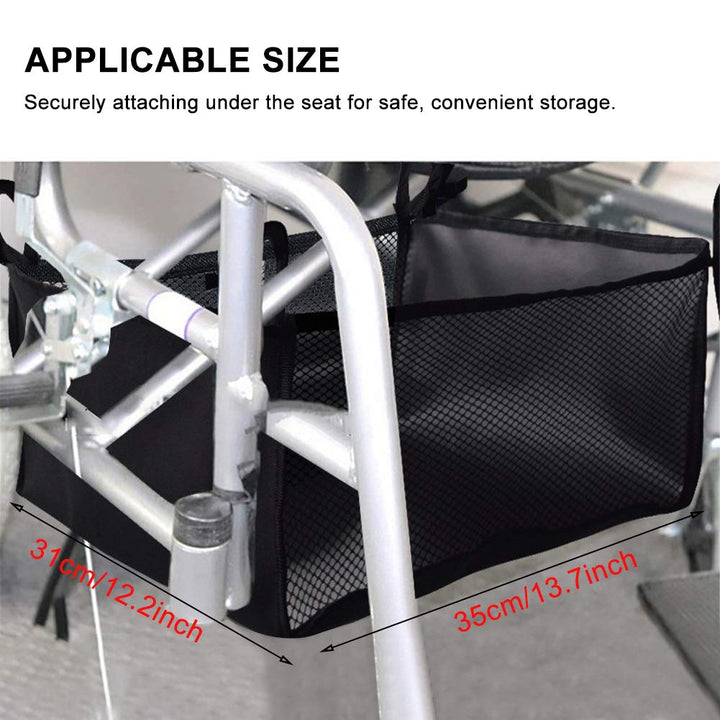 Wheelchair Bag, Rollator Seat Bag, Wheelchair Storage B