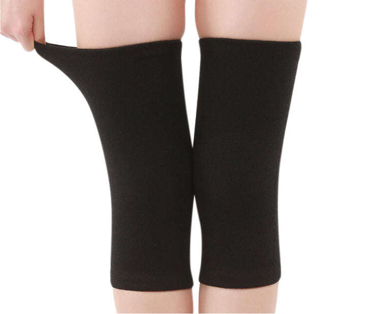 JUMISEE 1 Pair Cotton Compression Knee Sleeve for Men Women, Warm Fleece Lined Knee Brace Leg Support for Running Pain Management Arthritis Pain Relief Rheumatism