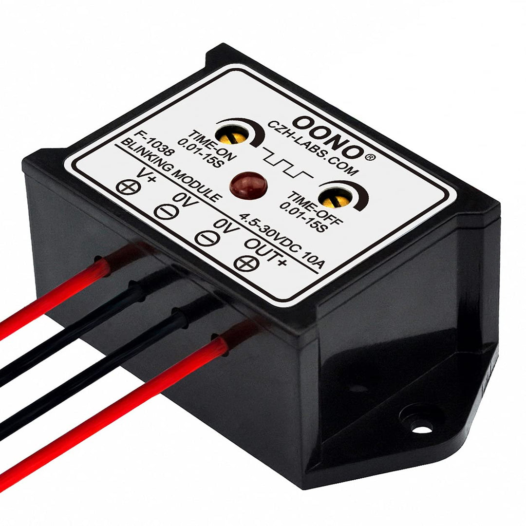 DC 4.5-30V 10Amp Blinking Flasher Module, Normally Open