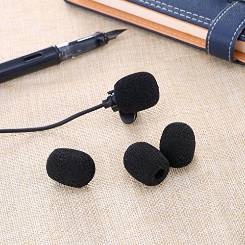 10 Pack Lavalier Microphone Windscreen Foam Cover Headset Lapel Mic Mini Windscreen Cover