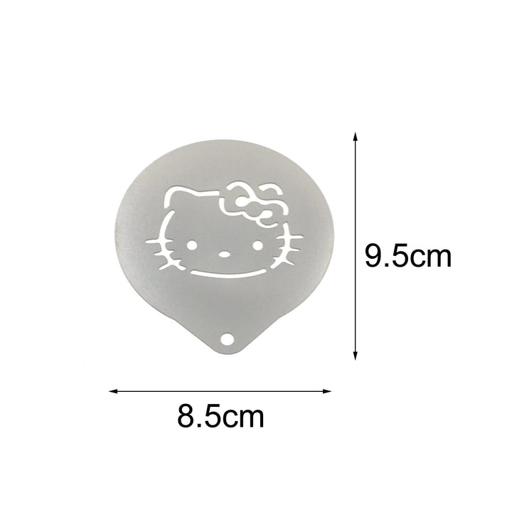 Stainless Steel Powder Shakers Coffee Cocoa Cinnamon Shaker Cans Mesh Duster with 16PCS Stainless Steel Barista Coffee Decorating Stencils Template for Latte Cappuccino, Cupcake Stencils