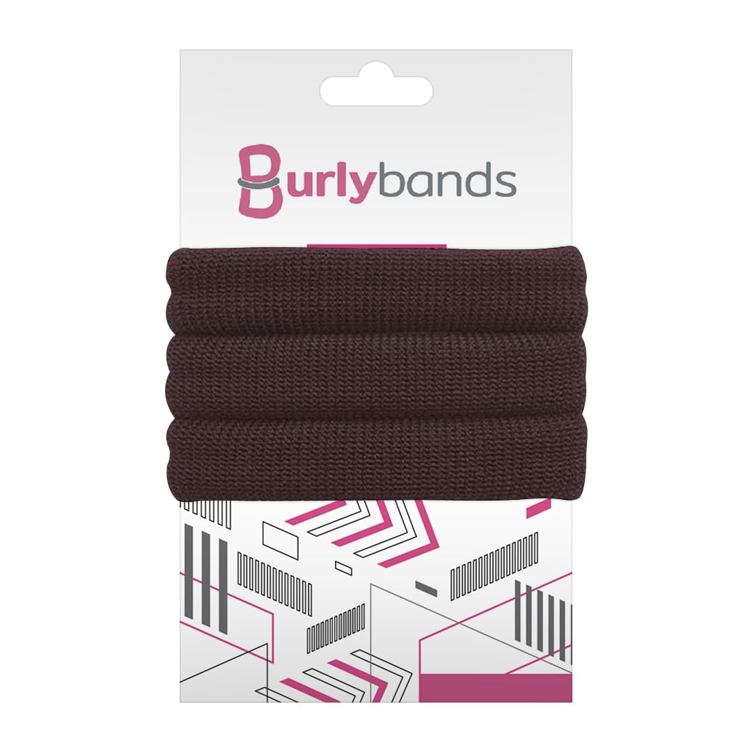 - The Ultimate Hair Ties for Thick Heavy or Curly Hair. No Slipping Damage Breaking or Stretching Out. Seamless Ponytail Holders Scrunchies Sports Hair Ties for Thick Hair (Brown)