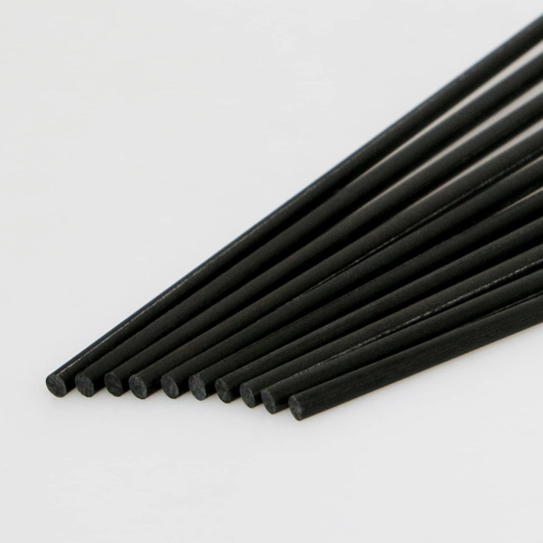 Carbon Fiber Rod Pultrusion 3mm(OD) for Quadcopter, DIY Project, Solid Matte Pole, Length 200mm, 10pcs