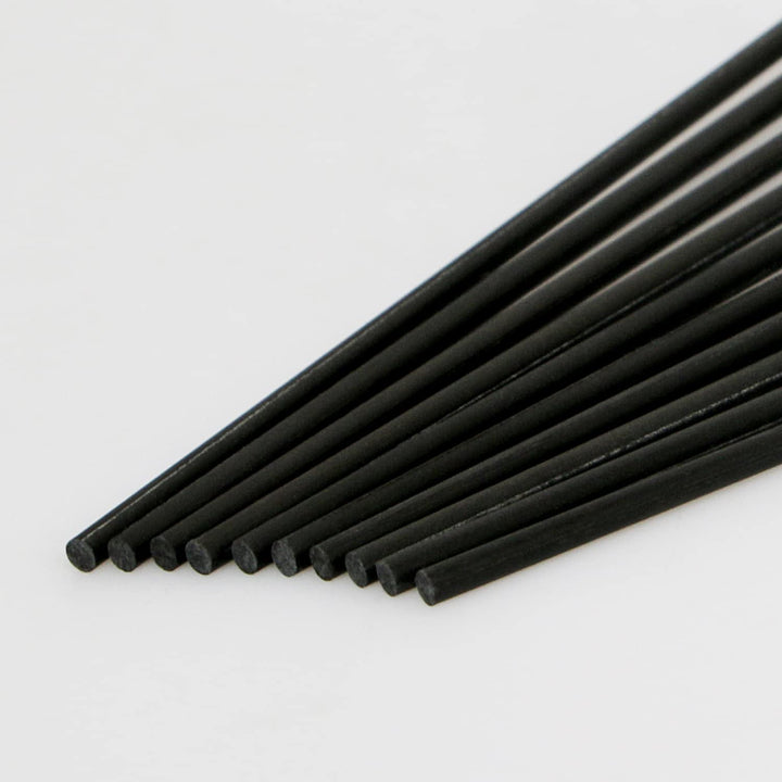 Carbon Fiber Rod Pultrusion 3mm(OD) for Quadcopter, DIY Project, Solid Matte Pole, Length 200mm, 10pcs