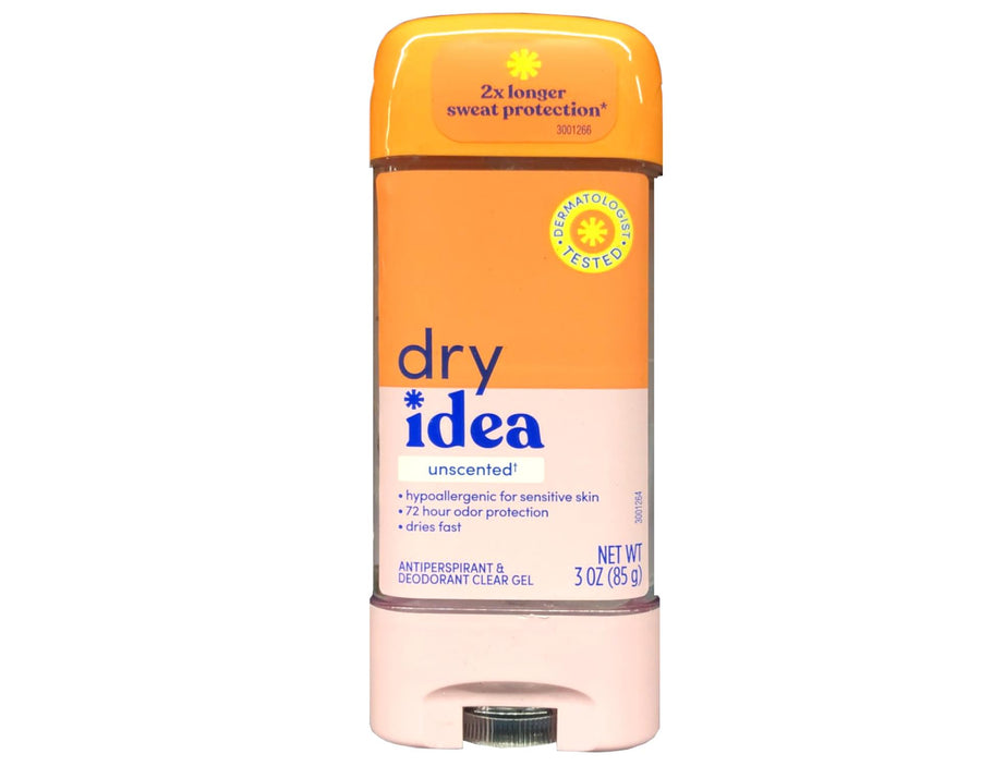 Advanced Dry Unscented Antiperspirant and Deodorant Clear Gel, 3 oz