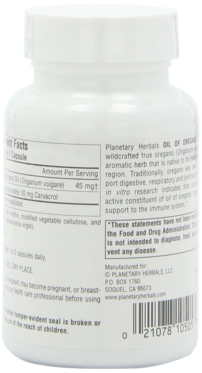 Planetary Herbals Oil of Oregano, May Provide Support T