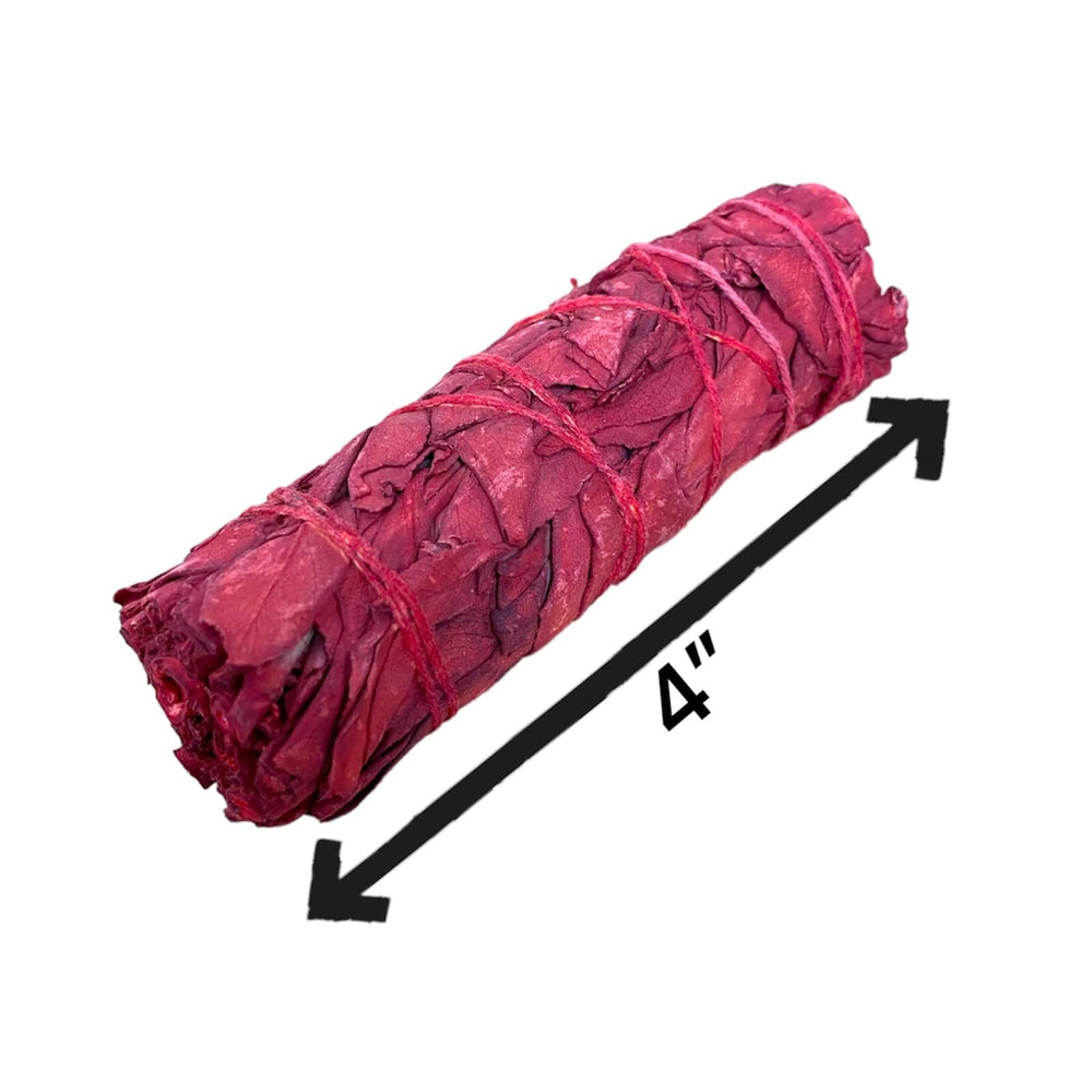 NessaStores 3 Dragon's Blood Sage Smudge Sticks, 4 Inch Hand Tied, All Natural, Ethically Sourced for Home Cleansing, Stress Relief, & Clearing Negative Energy. JC-160