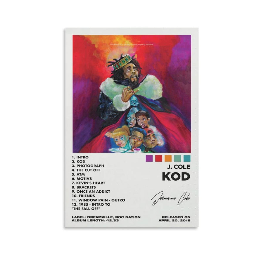 OFITIN Rapper J Poster Cole Kod Music Album Poster for 