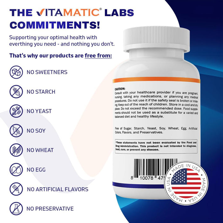 Vitamatic Lutein 40mg with Zeaxanthin 10mg, Eye Health 