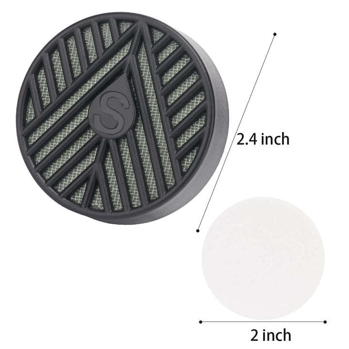 Scotte Cigar Humidifier Round Cigar Humidifier for Humidor Increased Humidity Black