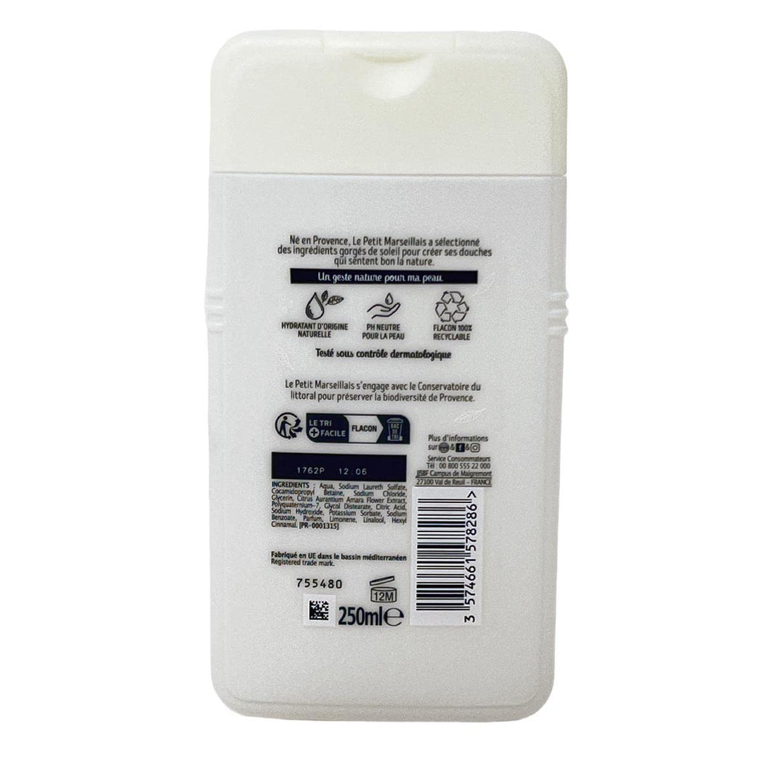 1 Bottle of Body Wash Your Choice, French Shower Cream 6 Varieties 250ml (8.4oz) (Fleur d&#39;Oranger (Orange Blossom))